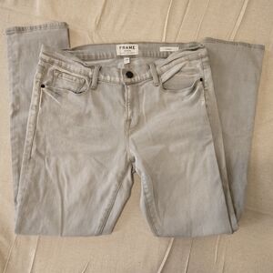 FRAME Denim Le Garcon Skinny Jeans Women Size 28 Gray